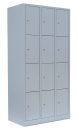 Mobile Preview: Schließfachschrank aus Stahlblech mit 12 Türen (Abteilbreite 300 mm)
